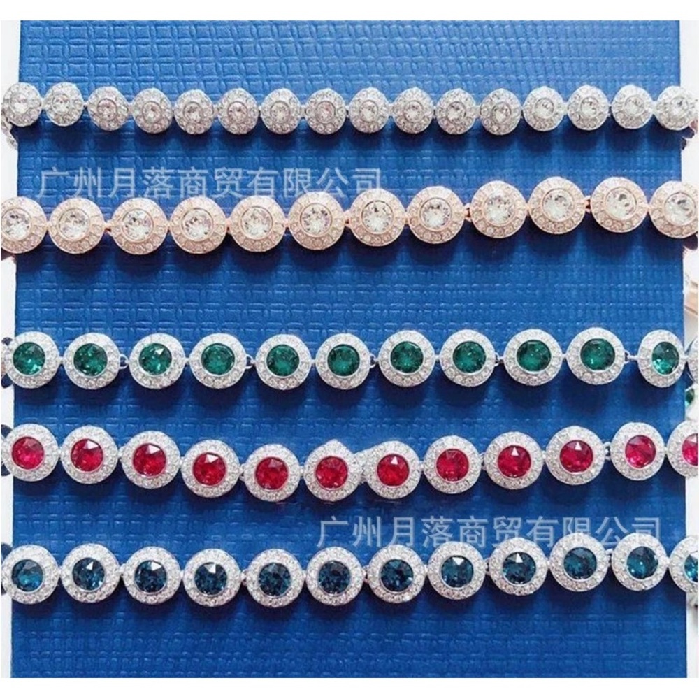 SWAROVSKI Silver Buckle Bracelet with Red Crystals NEW IN BOX - Picture 3 of 5